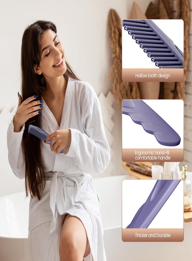 EHBELIF Dandruff Comb Purple Upgraded Fine Tooth Scalp Detox Comb Lice for Women, Men & Kids Scalp Detoxing, Sweep & Massage Hair Brush Tool with Elegant Box for Hair Care - Image 4