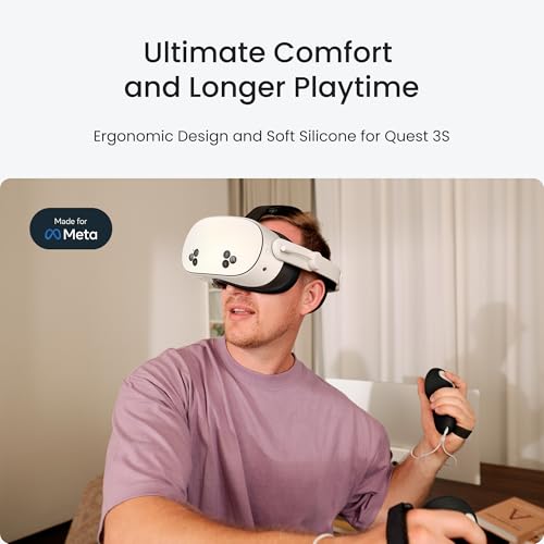 KIWI design F4 Silicone Facial Cover Compatible with Meta Quest 3S (Made for Meta), NOT Compatible with Quest 3 - Image 2