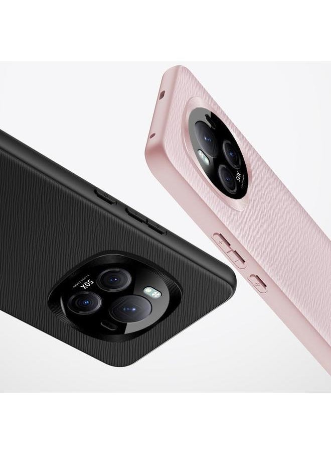 erorex Compatiable With Honor Magic 6 Pro 5G Case Luxury Leather Soft Silicone Phone Back Cover For Magic 6 Pro Stylish Funda Shockproof Bumpe Black  - Image 3