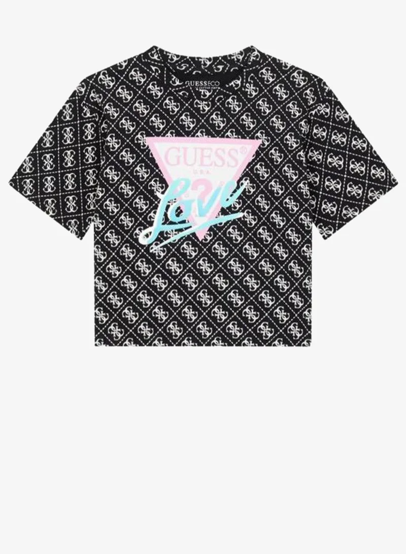 GUESS Youth Graphic Crew Neck T-Shirt