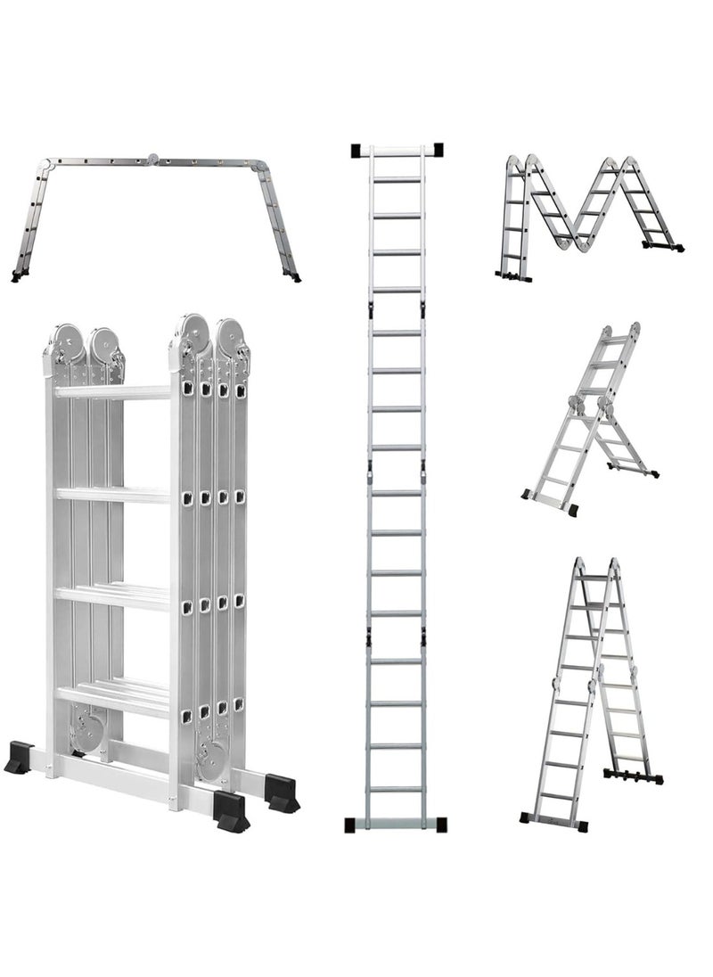 Aluminum Ladder Multi-Purpose 4x4 – Lightweight, Versatile, and Heavy-Duty for Home and Professional Use | 4.16 Meter - pzsku/Z20C50AD25B0B38F994D7Z/45/_/1734946054/ae73c0c9-94a4-4294-9101-1f2550bf54f7