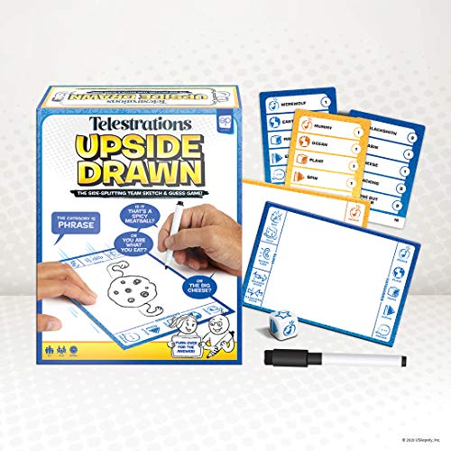 USAOPOLY تيليستريشنز أبسايد دراون | لعبة لوحية عائلية ولعبة جماعية | شارك وارسم مقلوباً | لعبة فريق من صانعي تيليستريشنز - Image 2