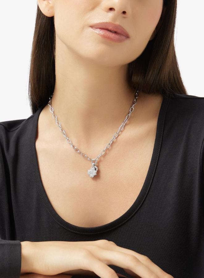 GUESS Lucky Charm Pave Necklace - Image 5