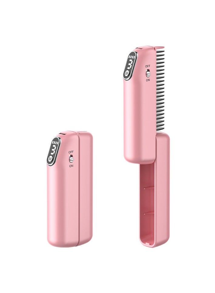 general Hair straightening comb home negative ion does not hurt hair lazy people portable curly hair dual-purpose artifact hair straightener - Image 1