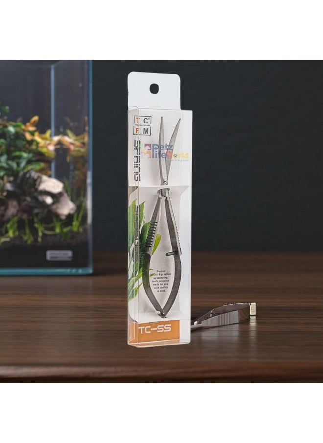 VAYINATO Planted Aquarium Moss Spring Scissors 15Cm | Stainless Steel Water Grass Scissors | Aquascaping Tool For Trimming Nano Tanks And Moss By Petzlifeworld  - Image 2