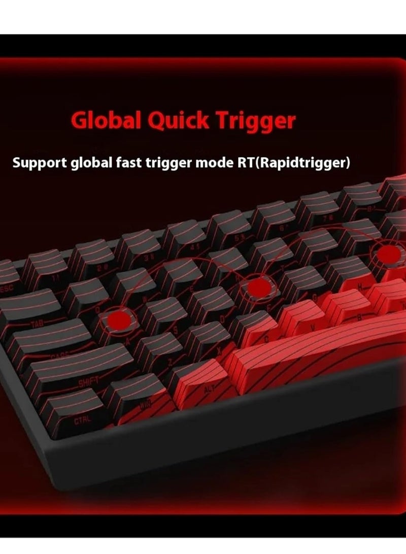 MAD 60 HE RGB 60% Wired Magnetic Switch Mechanical Gaming Keyboard with Adjustable Actuation, 8000 Hz Polling Rate, Rapid Trigger Mode, Hall Effect Switches, for PC/Mac, Black - Image 2