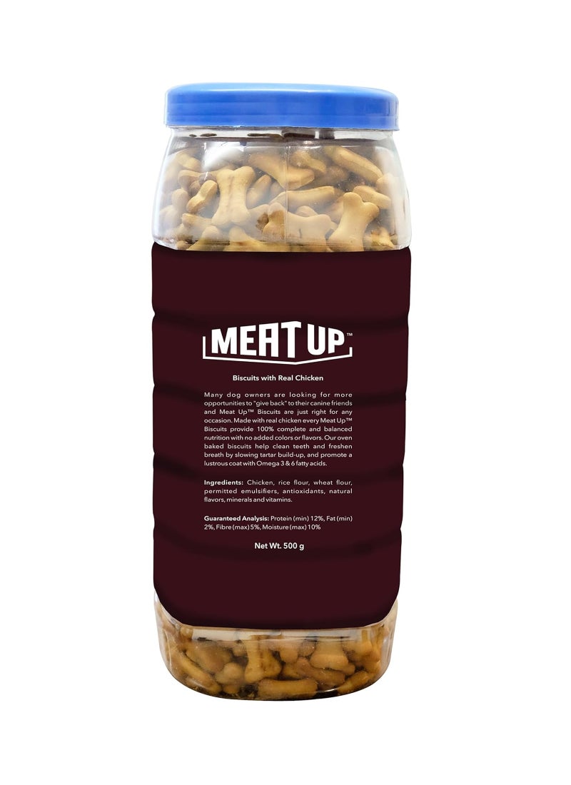 Meatup Dog Biscuits Mutton (Buy 1 Get 1) 2 x 500g - Image 3