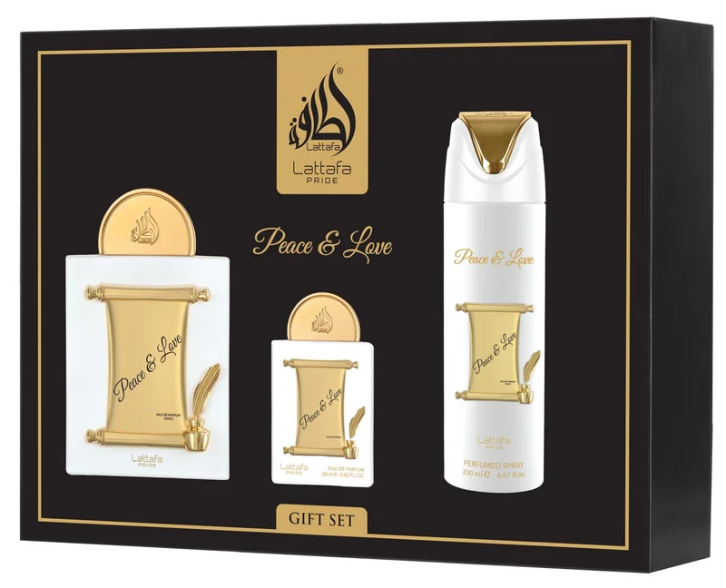 Lattafa Pride 3 Piece Collection - Peace & Love Giftset