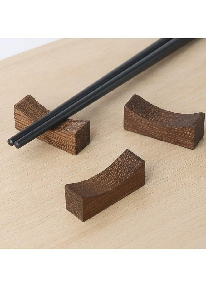 ١٠ قطع من حوامل عيدان الطعام الخشبية للمنزل والمطبخ والفندق والمطعم، حامل أدوات مائدة طبيعي لتخزين الملاعق والشوك والسكاكين وعيدان الطعام بشكل أنيق وثابت. - Image 3