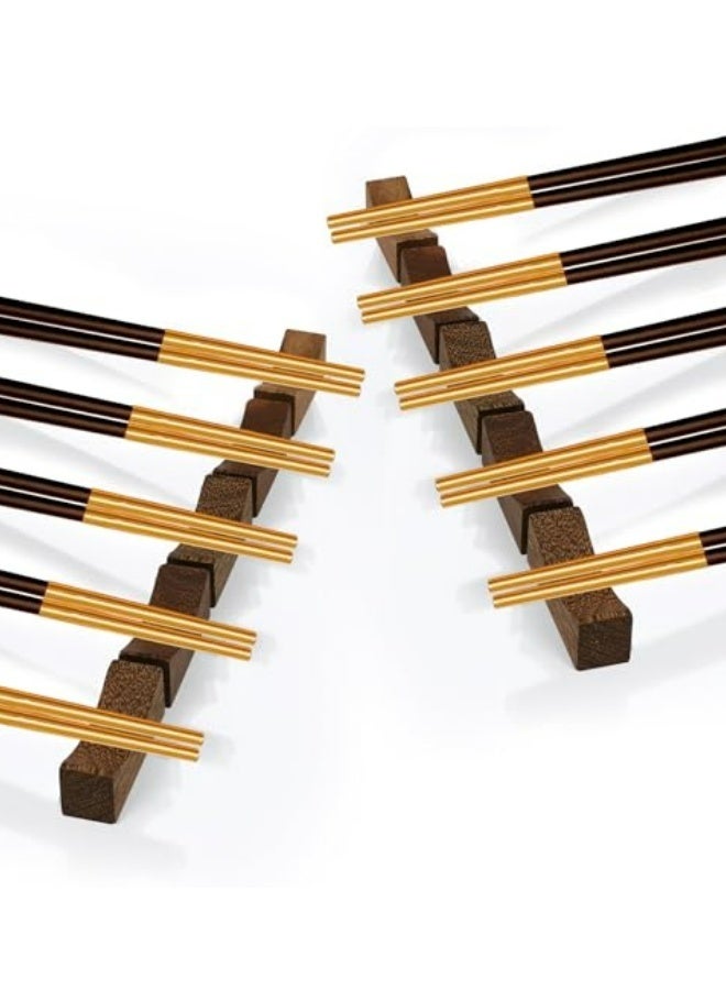 ١٠ قطع من حوامل عيدان الطعام الخشبية للمنزل والمطبخ والفندق والمطعم، حامل أدوات مائدة طبيعي لتخزين الملاعق والشوك والسكاكين وعيدان الطعام بشكل أنيق وثابت. - Image 5