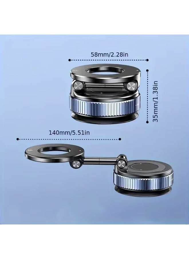 Adjustable Vacuum Suction Cup Magnetic Phone Holder Lazy Multi-functional Foldable Storage Holder Vacuum Suction Phone Holder - Image 2