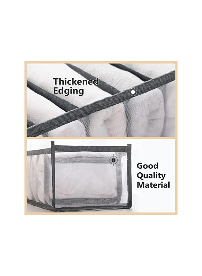 Green Tiger Bra Storage Boxes Underwear Organizer Sort Drawer Nylon Divider For Folding Ties Scarfs Socks Shorts Clothes Room Organization (11grids 3pcs) - Image 5