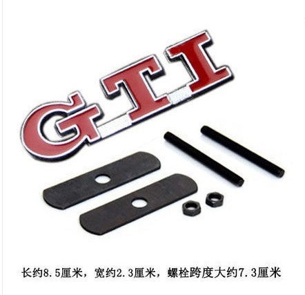 Generic Suitable for TRD car personality car stickers car logo modified metal logo in the net logo Reiz in the net Camry logo GTI Red 