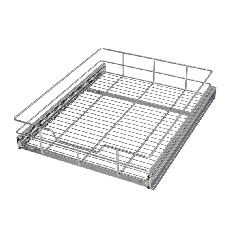 Pull Out Cabinet Organizer 20 W X 22 D Slide Out Drawers For Kitchen Organizers and Storage Pull Out Drawers For Cabinets Capacity Heavy Duty Caddy Cabinet Shelves ChromePlated Bathroom Pantry