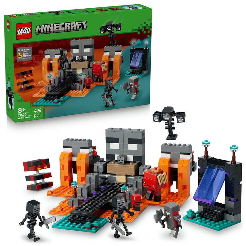 LEGO Minecraft Wither Battle Toy with Figures 21590 (Age 8+, 494 Pieces) - Image 1