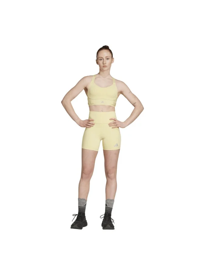 اديداس adidas FASTIM L HS BRA Yellow Training BRA for Women - 2XSB