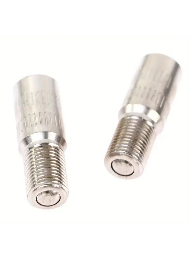 Metal Tire Valve Extension Cap 25mm 2pcs For Moped Accessories Valve Mouth Extension - Image 1