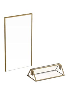 Acrylic Gold Sign Holder, 5x7 Wedding Table Numbers Picture Frames, Double Sided Menu Holders Picture Frames for Restaurants, Home, Photo Frames, Store - pzsku/Z20C5ABC2C2B97BC6B321Z/45/_/1740086911/48294ae1-9ebd-4612-b50f-a9322d049da0