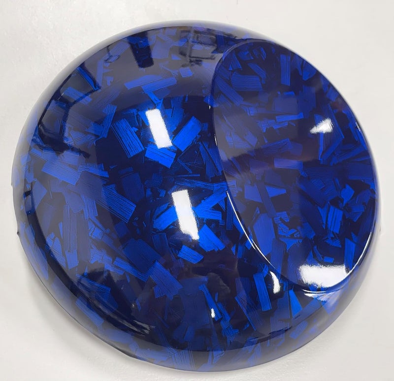 LZLRUN لفافة فينيل سوداء من ألياف الكربون المزورة LZLRUN مع ملصق لإطلاق الهواء (1 قدم × 3.5 قدم، أزرق) - Image 5