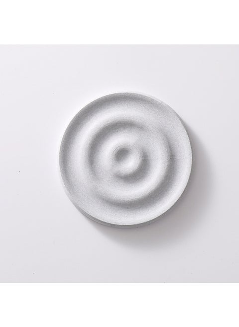 Cross-border New Coaster Instant Absorbent Drying Mat Diatomite Bathroom Wash Table Top Drain Mat Stone Sink Tray-Color:Round (medium Gray) 10*10cm