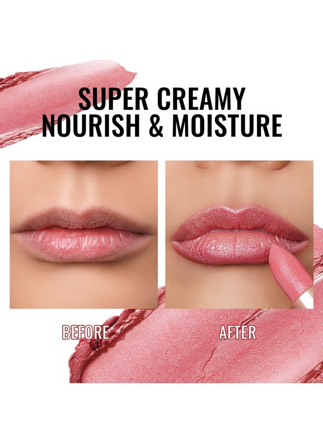 Oulac Oulac Moisturizing Pink Lipstick for Women - Tinted Lip Balm with Shimmmer, Lightweight Lip Makeup, Nourishing & Hydrating Formula, Vegan & Gluten Free, PG03 Pink Jewel  - Image 5