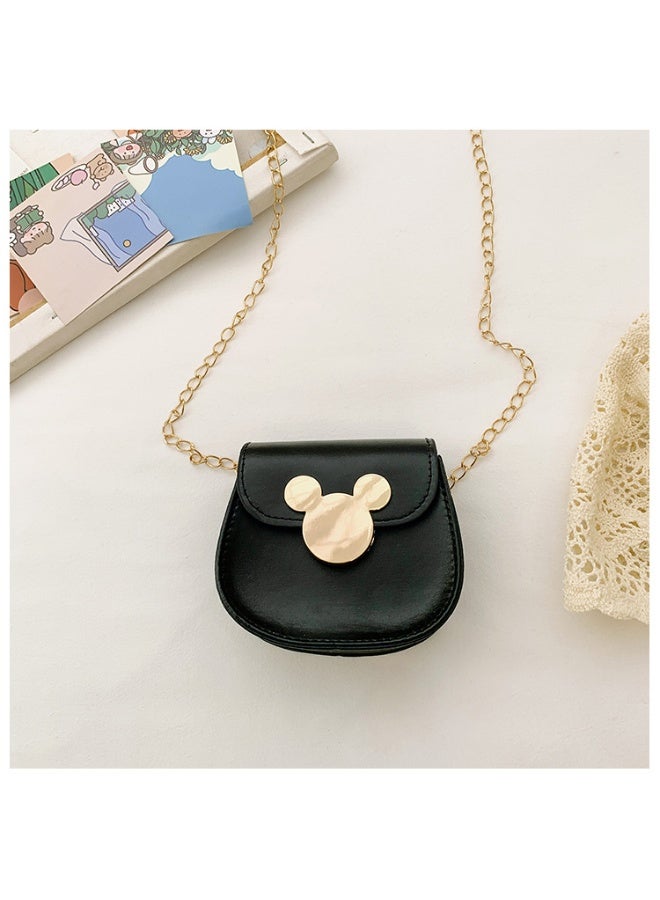 حقيبة سلسلة crossbody للأزياء للبنات ، حقيبة ميكي المغناطيسية للأطفال 11.5 * 11 * 5 سم (حزام الكتف 110 سم) - Image 4