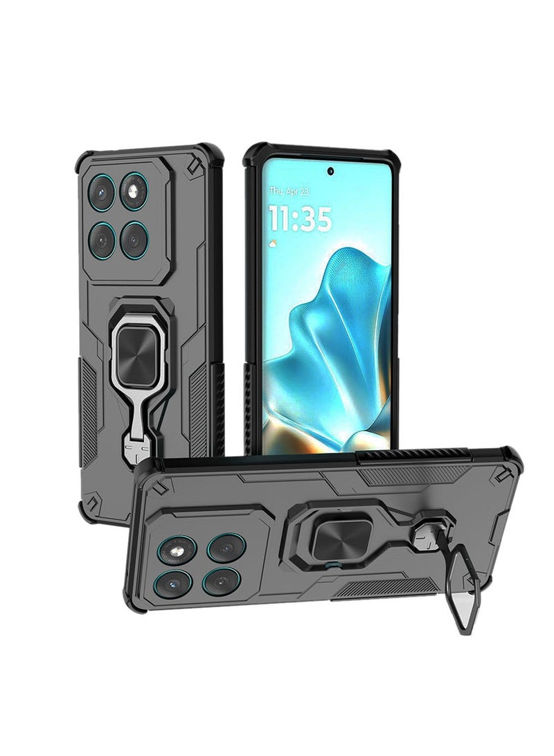 Case for Motorola Edge 60 Fushion with Kickstand, PC+TPU Dual-Layer Hybrid Protection Back Cover， - Image 3