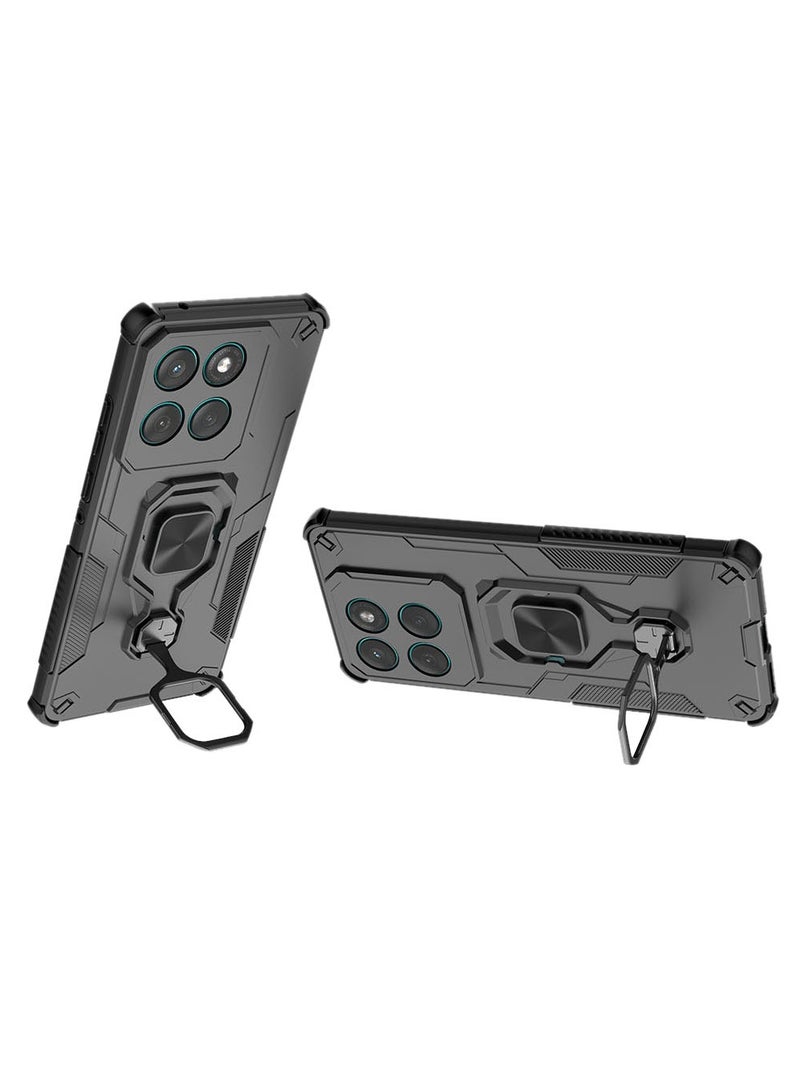 Case for Motorola Edge 60 Fushion with Kickstand, PC+TPU Dual-Layer Hybrid Protection Back Cover， - Image 4