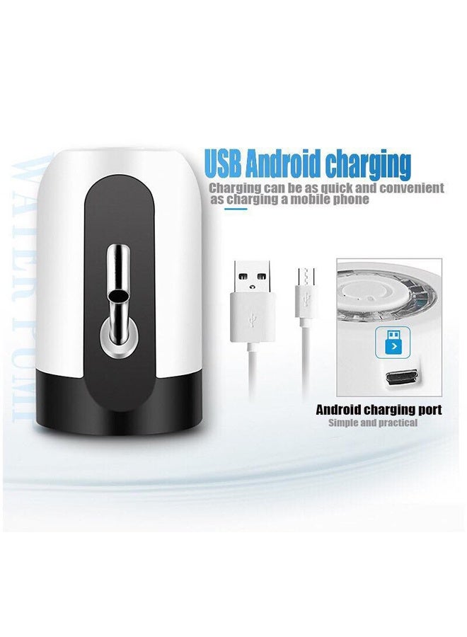 مضخة توزيع مياه أوتوماتيكية قابلة لإعادة الشحن عبر منفذ USB - مضخة مياه شرب كهربائية محمولة تعمل بلمسة واحدة مع خرطوم سيليكون وأنبوب من الفولاذ المقاوم للصدأ - Image 3