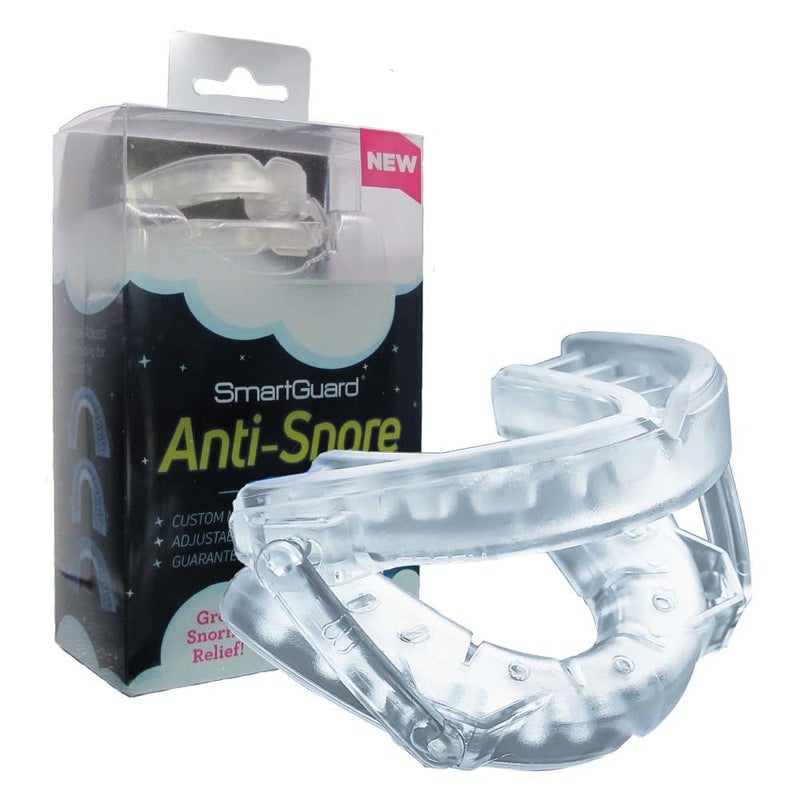 SmartGuard Anti Snore Device. New Customizable Snore Reducing Mouthpiece â€“ Reduce Snoring Aid for Men and Women â€“ Most Comfortable and Adjustable Oral Appliance - Holds Jaw Forward to Open Airway - Image 1