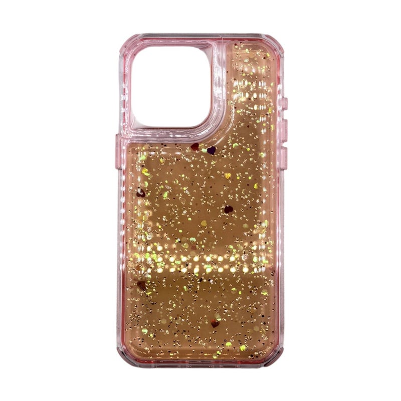 TEXOS CA-06 Sparkle Heart Glitter Phone Case for iPhone 12 Pro Max - Image 4
