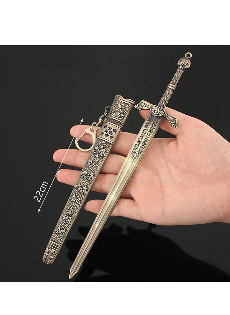 دعامات لعبة Elden Ring، سلاح معدني، زينة لعبة، سلسلة مفاتيح معدنية - Image 2