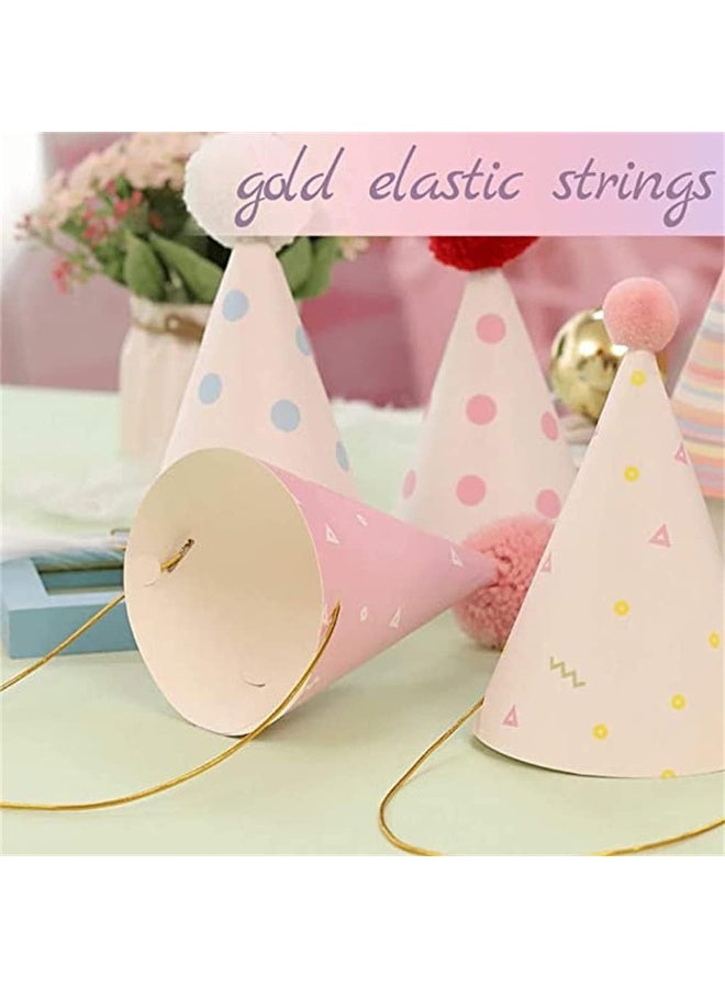 Peachjoy 10-Piece Birthday Party Paper Cone Hats, Colorful Party Hats, Adjustable Elastic Band, Perfect For Birthdays And Celebrations, Suitable For Children And Adults - Image 5