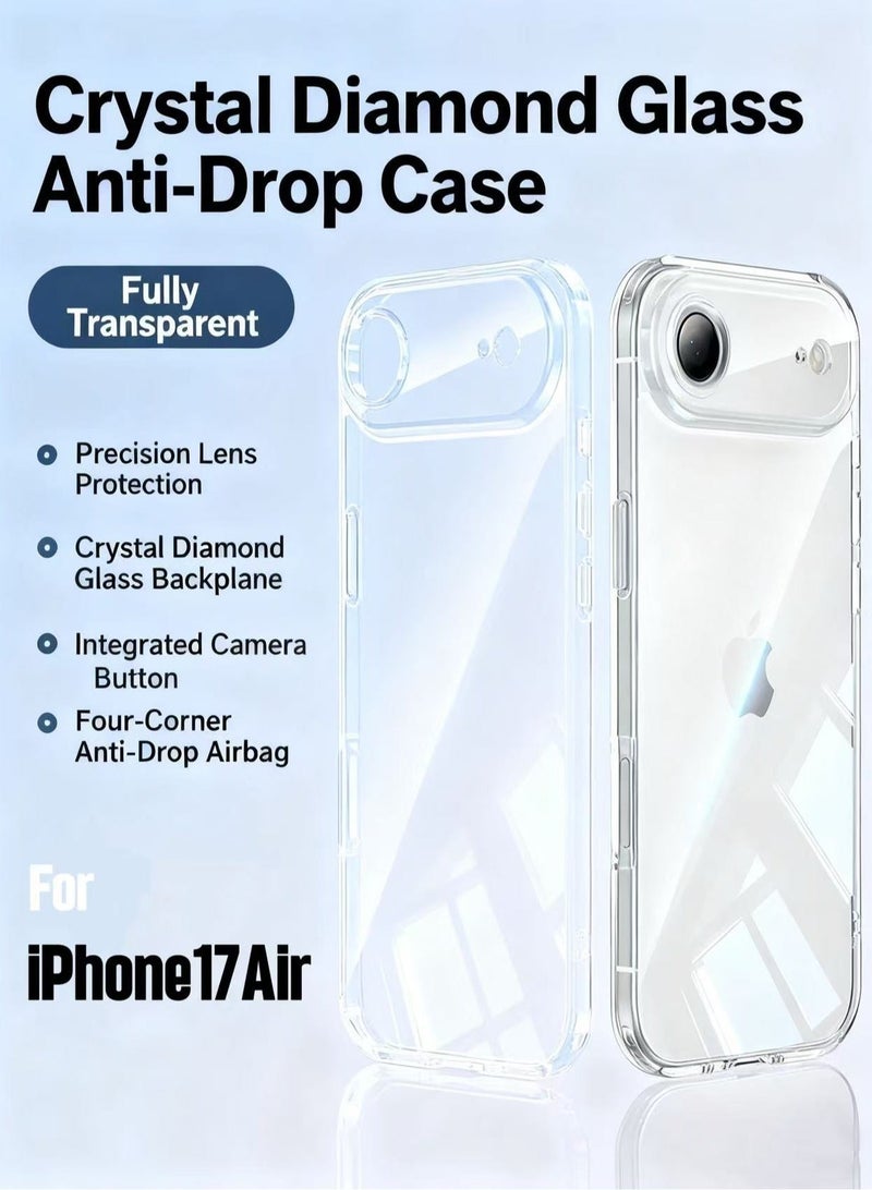3-pack iPhone 17 Air case, shatterproof, transparent, skin-friendly, cost-effective, ultra-thin, full-coverage soft shellBundle