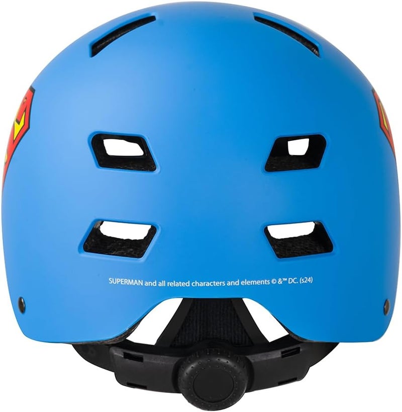 Spartan Superman MultiSport Helmet for Kids Ages 5–9 | Small Size 51–54cm | DC Superhero Bike, Skate & Scooter Safety Gear | Lightweight Shell with Ventilation & Adjustable Fit | SP-9142 - Image 4