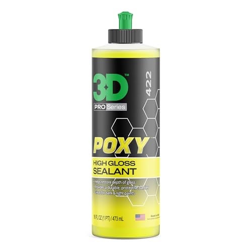3D POXY Montan Wax Sealant – Long Lasting Hybrid Car Wax for High Gloss Finish & Paint Protection | Non-Staining Formula | Easy to Apply | Made in USA | 16 oz - Image 1