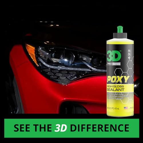 3D POXY Montan Wax Sealant – Long Lasting Hybrid Car Wax for High Gloss Finish & Paint Protection | Non-Staining Formula | Easy to Apply | Made in USA | 16 oz - Image 2