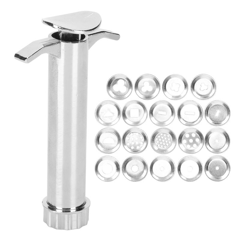 Clay Squeezer: High-Quality Aluminum Alloy, 19pcs Tip Molds - Durable & Versatile Clay Extruder for DIY Clay Crafts, Cake Modeling, Kids’ Art Projects - Image 4