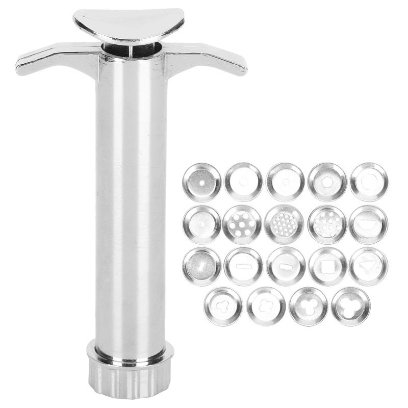 Clay Squeezer: High-Quality Aluminum Alloy, 19pcs Tip Molds - Durable & Versatile Clay Extruder for DIY Clay Crafts, Cake Modeling, Kids’ Art Projects - Image 2