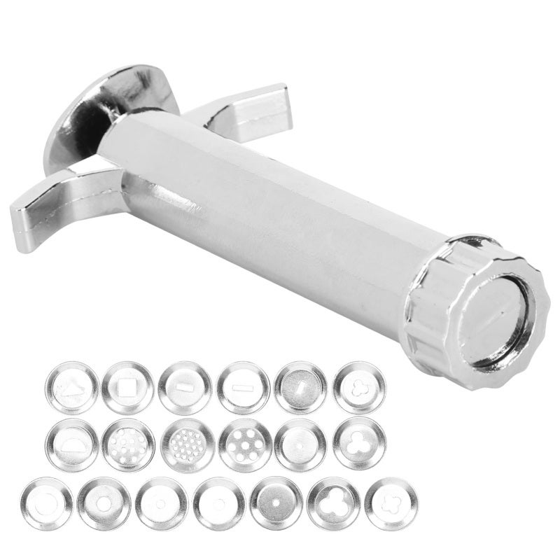 Clay Squeezer: High-Quality Aluminum Alloy, 19pcs Tip Molds - Durable & Versatile Clay Extruder for DIY Clay Crafts, Cake Modeling, Kids’ Art Projects - Image 5