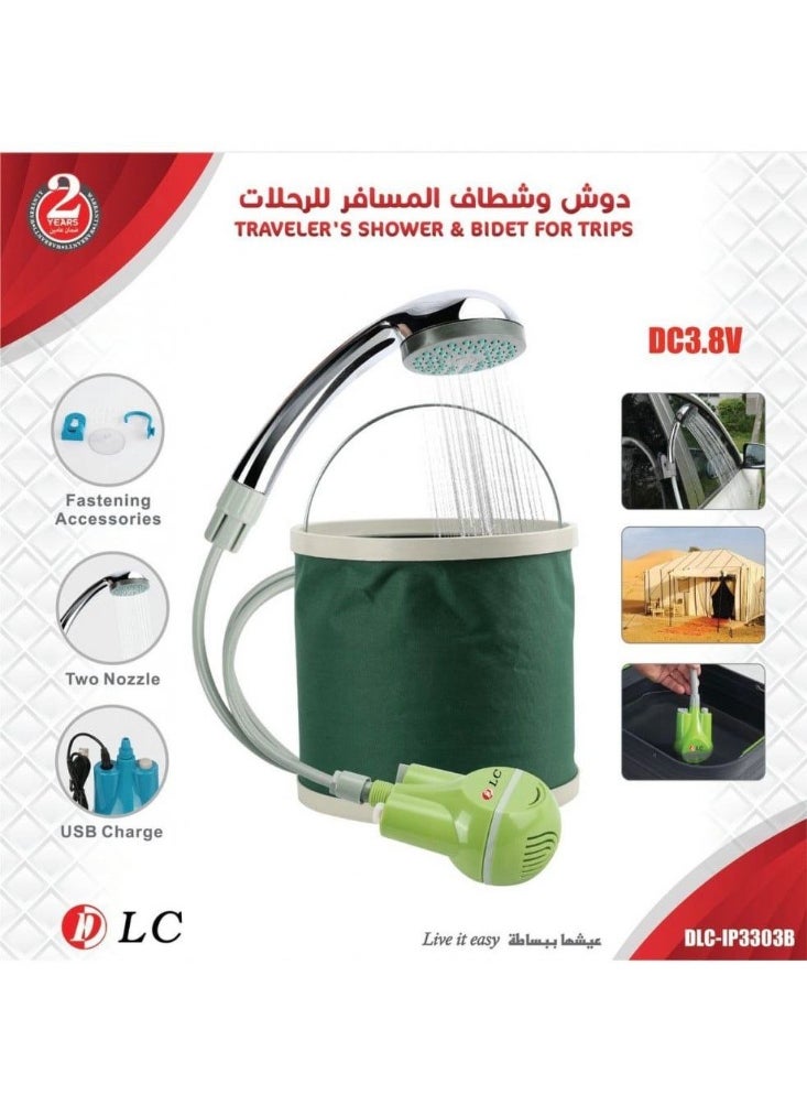 DLC Portable shower and bidet for travelers on trips, outings and camping.  - Image 1