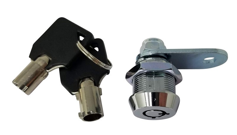 Admiral Locks Tubular Cam Lock, Keyed Alike Removable Key RV Compartment Storage Lock Cabinet Locks (Chrome Pack of 5, 5/8" 90°) - Image 4