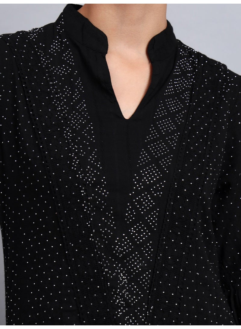 الايا جلابية نسائية قطنية بتطريز مرايا - Image 2