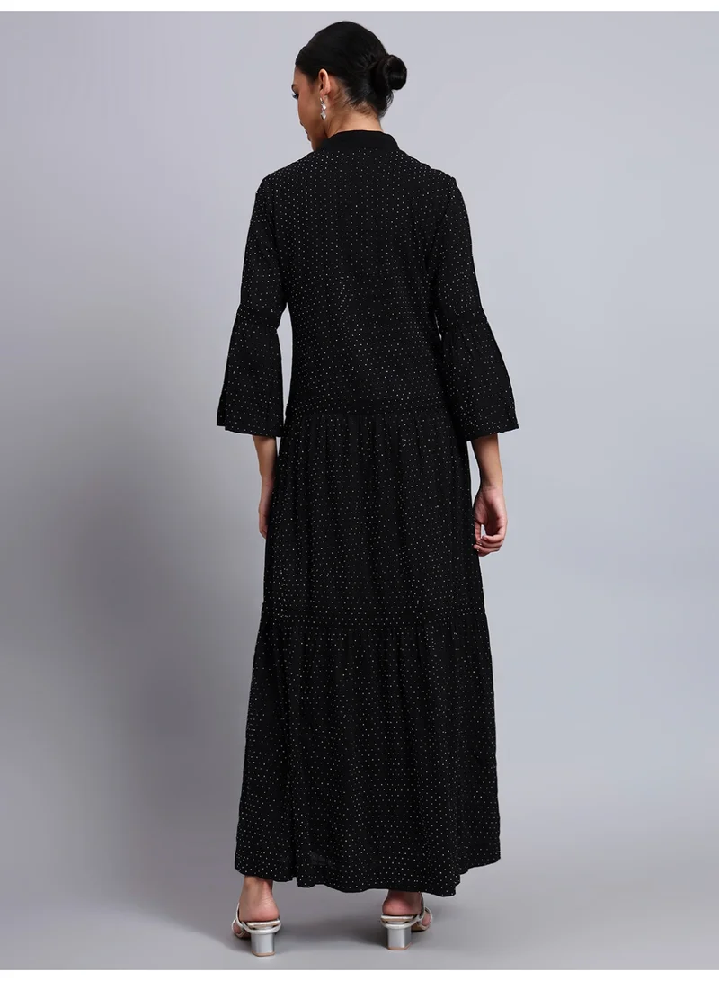 Alaya Women's Cotton Jalabiya with Mirror Work-AL4051