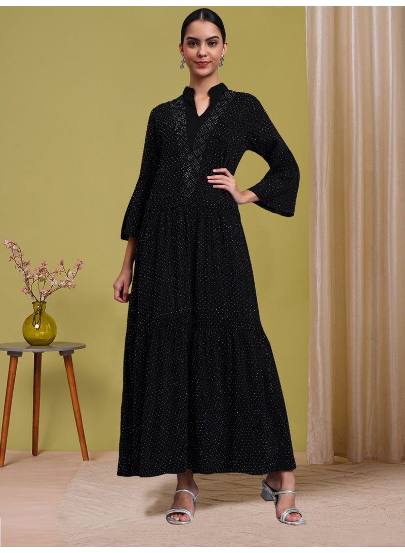 الايا جلابية نسائية قطنية بتطريز مرايا - Image 1