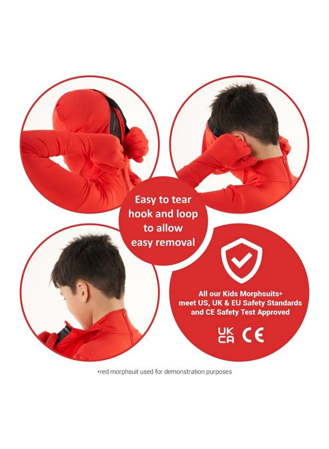 Morphsuits Zalgo Kids Monster Urban Legend Costume - Large 4'6"-5' / 10-12 Years (120cm - 137cm) - Image 3