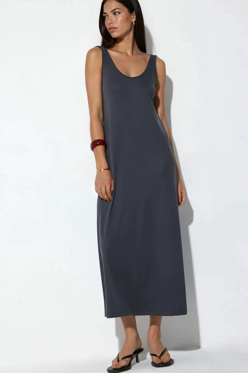 Busem BUSEM Solid Maxi Jersey Dress