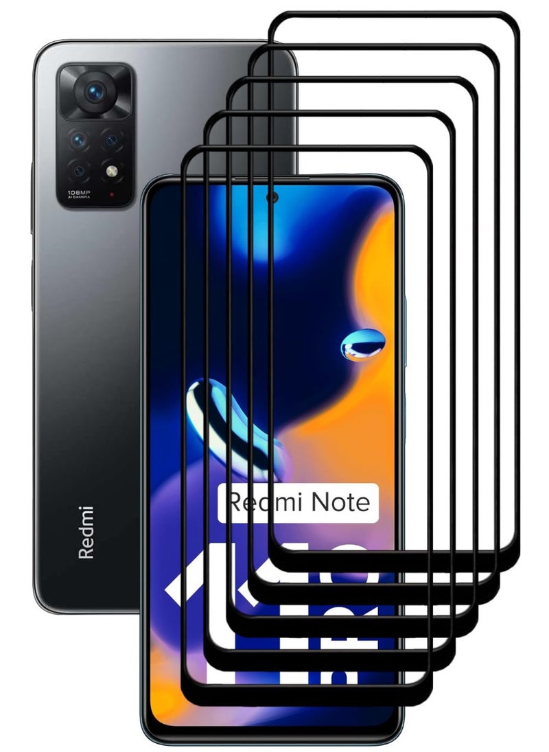 ACLIX 5 Pieces Antistatic ESD Dustproof Premium Quality High Definition Tempered Glass Screen Protector Designed For Xiaomi Redmi Note 11 Pro - Image 1