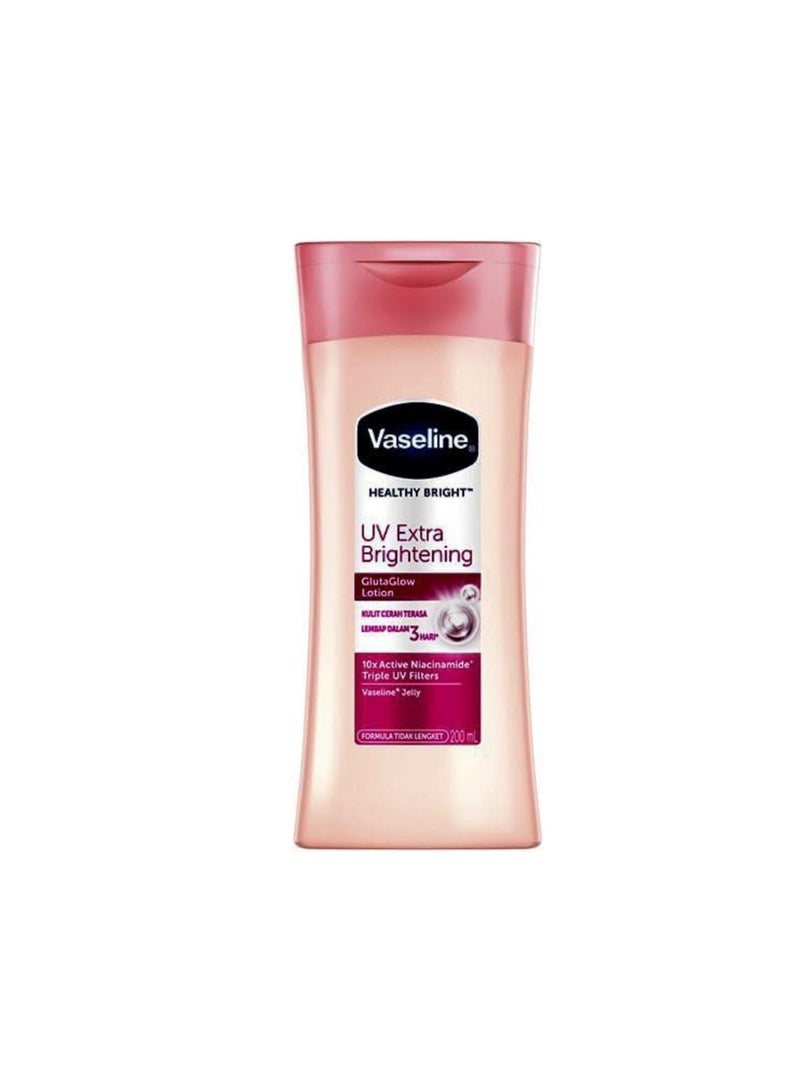 فازلين لوشن الجسم هيلثي برايت يو في إكسترا برايتنينج جلوتا جلو 100 مل