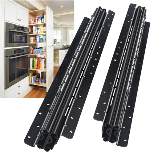 VAGUDE with Lock Heavy Duty Drawer Slides 12 14 16 18 20 22 24 26 28 30 32 34 36 40 44 48 52 56 60 Inch 500 Lbs Side Mount Full Extension Ball (Load: 250 lb – Bottom Mount, 24 Inch) - Image 1